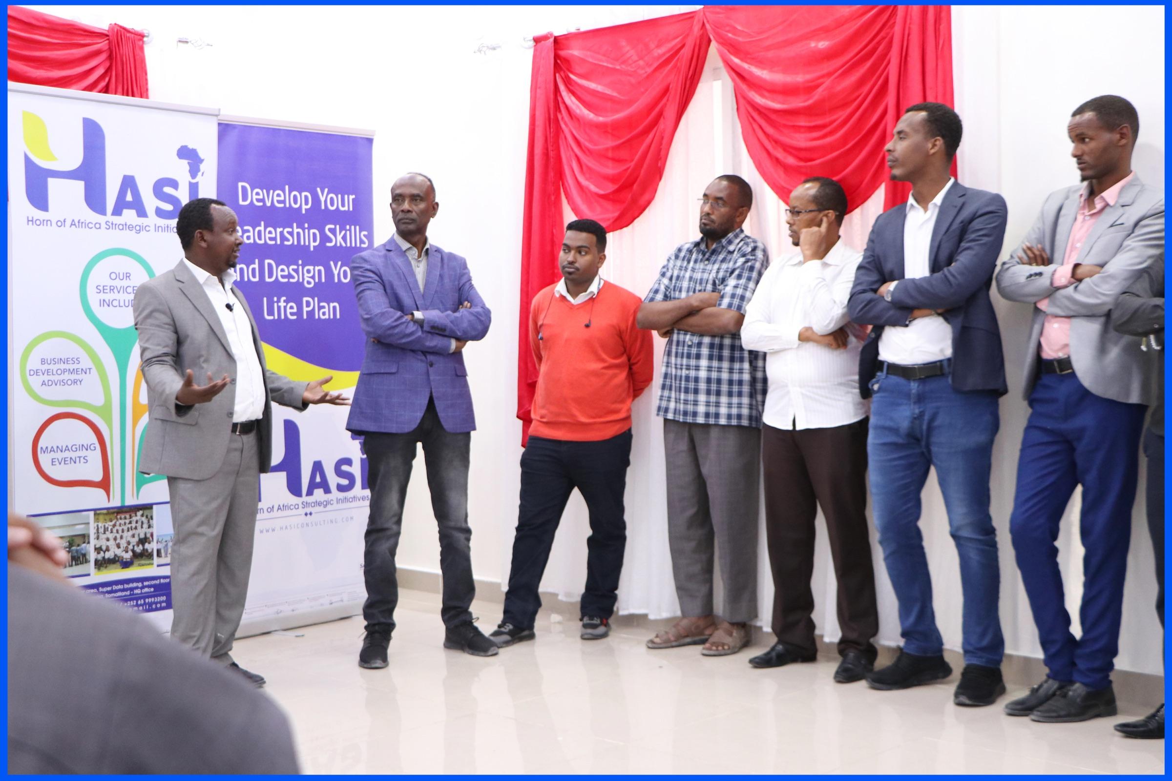 Participants and facilitators at the close of a HASI leadership programme